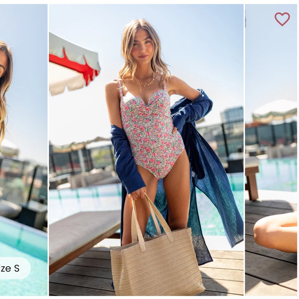 Floral One Piece Swimsuit - Picture 5 of 5